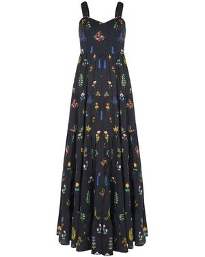 Em & Shi Botanica Tiered Dress - Black