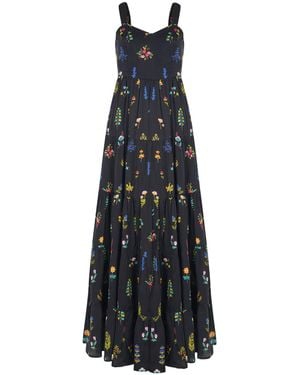 Em & Shi Botanica Tiered Dress - Black