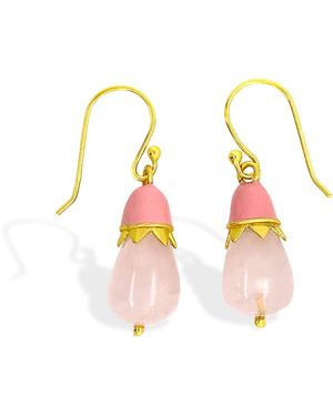 GEM BAZAAR Top Hat Earrings - Pink