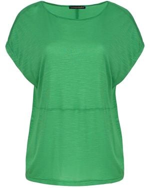 Conquista Stretch Jersey Sleeveless Top - Green