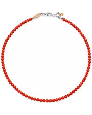 Unaloe Mediterranean Coral Necklace - Red