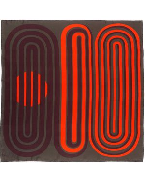 Richard Allan London Circuit Silk Scarf - Red