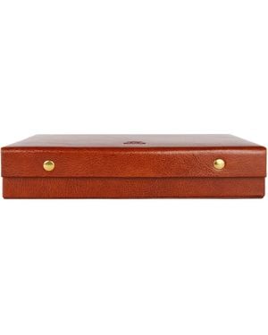 Time Resistance Leather Jewelry Box Accessory Box - Brown