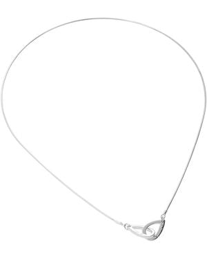 Lucy Quartermaine Solid Sterling Small Linked Petal Pendant - Metallic