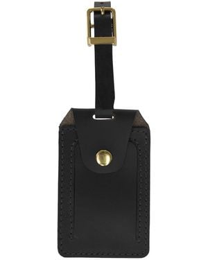 VIDA VIDA Luxe Leather Luggage Tag - Black