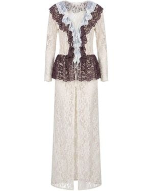 GLAM ON YOU Volante Robe - White