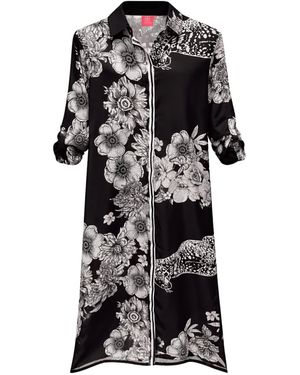 Just Darviny French Dress Tiger - Black