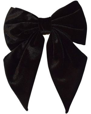 Sylk Velvet Hair Bow - Black