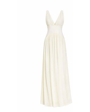Curated Row Margot Chiffon Maxi Dress - White