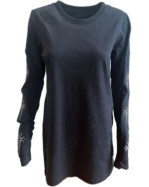 Galleriadele Dagger Long Sleeve T-Shirt Dress - Blue