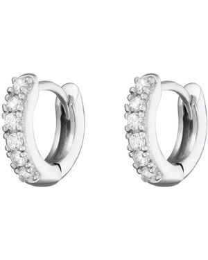 Scream Pretty Mini Sparkling Huggie Hoop Earrings - Metallic