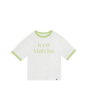 The New Orchard Vegan T-Shirt Iced Matcha - White