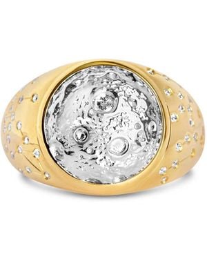 Ptera Jewelry Luna Astra Moon Ring - Metallic