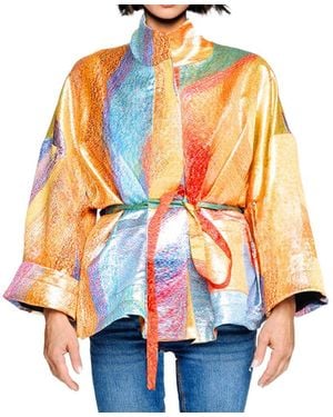 Maxjenny Square Boxy Jacket - Orange