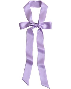 Lost Pattern La Collectionneuse Silk Ribbon Scarf - Purple