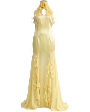 Jnsq (Je Ne Sais Quoi) Starlett Silk Gown - Yellow