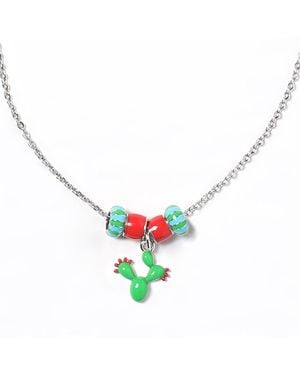 Pinnole Prickly Cuddles Necklace - Metallic