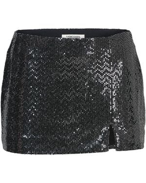 Mandasen Cedar Sequins Low Rise Mini Skirt - Black