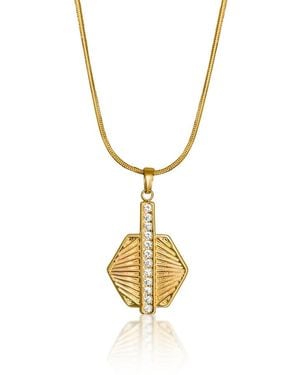 Mg Jewelry Art Hexo Waterproof Necklace - Metallic
