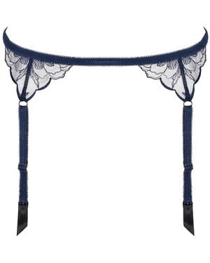 BonBon Lingerie Coco Heart Suspender Belt - White