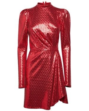 SVETA Milano London Sequin Dress - Red