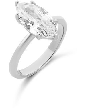 SHYMI Marquis Shape Cocktail Ring - Metallic