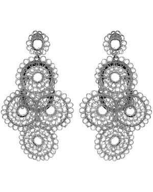 Lavish by Tricia Milaneze All Juliette Handmade Crochet Earrings - Metallic