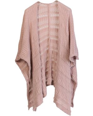 Maison Bogomil Knit Poncho - Pink