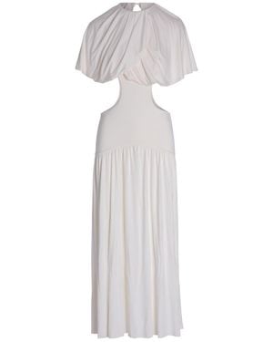 Concepto Solea Summer Dress With Cape - White