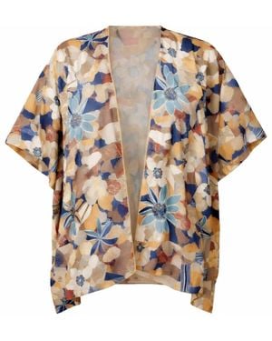 Franchetti Bond Angelica Mocha & Floral Jacket - Blue