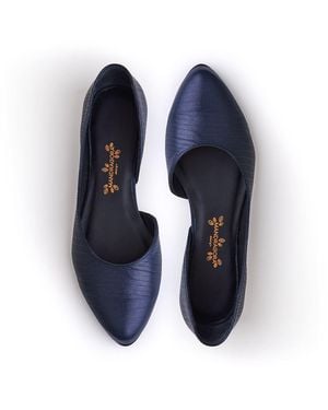 Mandragora Design Jasmine Dark Ballerina Shoes - Blue