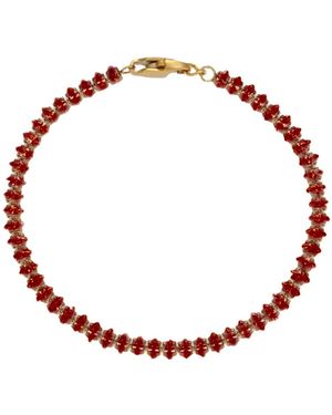 Mickey's Girl Garnet Petite Tennis Bracelet - Red