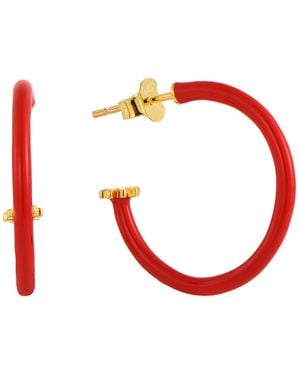 Pinnole Earrings - Red