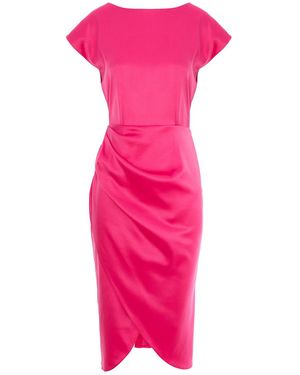 Acob a Porter Midi Dress Fuchsia - Pink