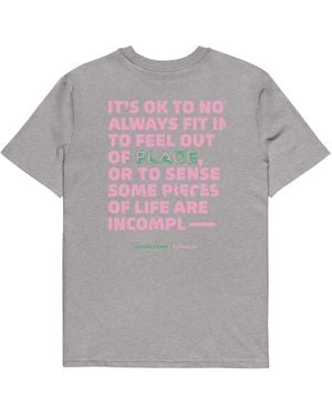 Anchor and Crew Heather Five It's Ok Editions Organic Cotton T-Shirt - Grey