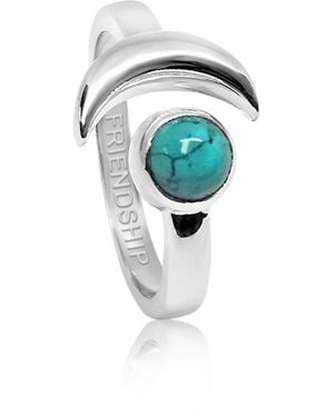 The Jewellery Store London Adjustable December Friendship Birthstone Ring - Green