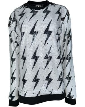 Any Old Iron Ziggy Sequin Sweatshirt - Gray