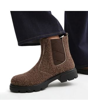 By Virgo Thera Handcrafted Mohair Leather Boot - Brown