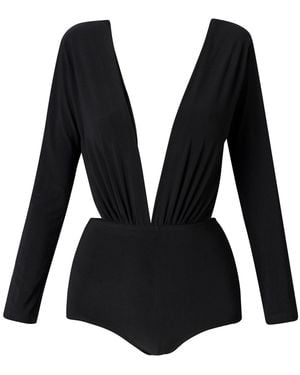 LIA ARAM Micro Jumpsuit With Gathered Detailing - Blue