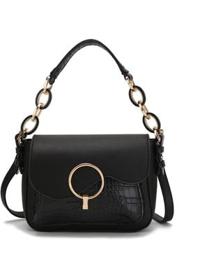 Mkf Collection - J'omor Fanta Croc Shoulder Bag - Black