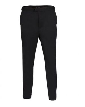 DAVID WEJ Aldo Plain Smart Trousers With Side Adjusters – - Black