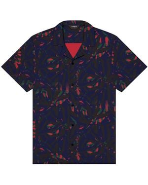 Playaluxe Saint Tropez Cabana Shirt Palm - Blue