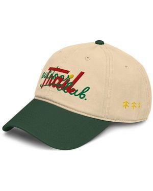 Anchor and Crew Neutrals Natural & Dark Outdoor Trail Club Supply Cotton Embroidered Cap - Green