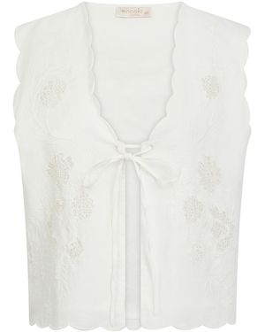 Nooki Design Neutrals Isabel Gilet - White