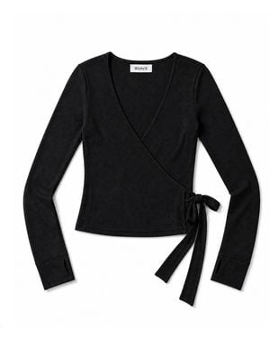 ROAV Bex Wrap Ballet Top - Black