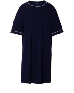 Pretty You London Bamboo Classic Tee Dress - Blue