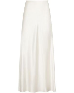 Marieta Yan Marée Maxi Satin Skirt - White