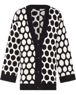 INGMARSON Reversed Circles Wool & Cashmere Cardigan - Black