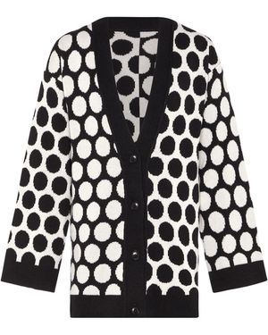 INGMARSON Reversed Circles Wool & Cashmere Cardigan - Black