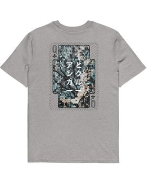Anchor and Crew Heather Three Japan Gurafiku Organic Cotton T-Shirt - Gray